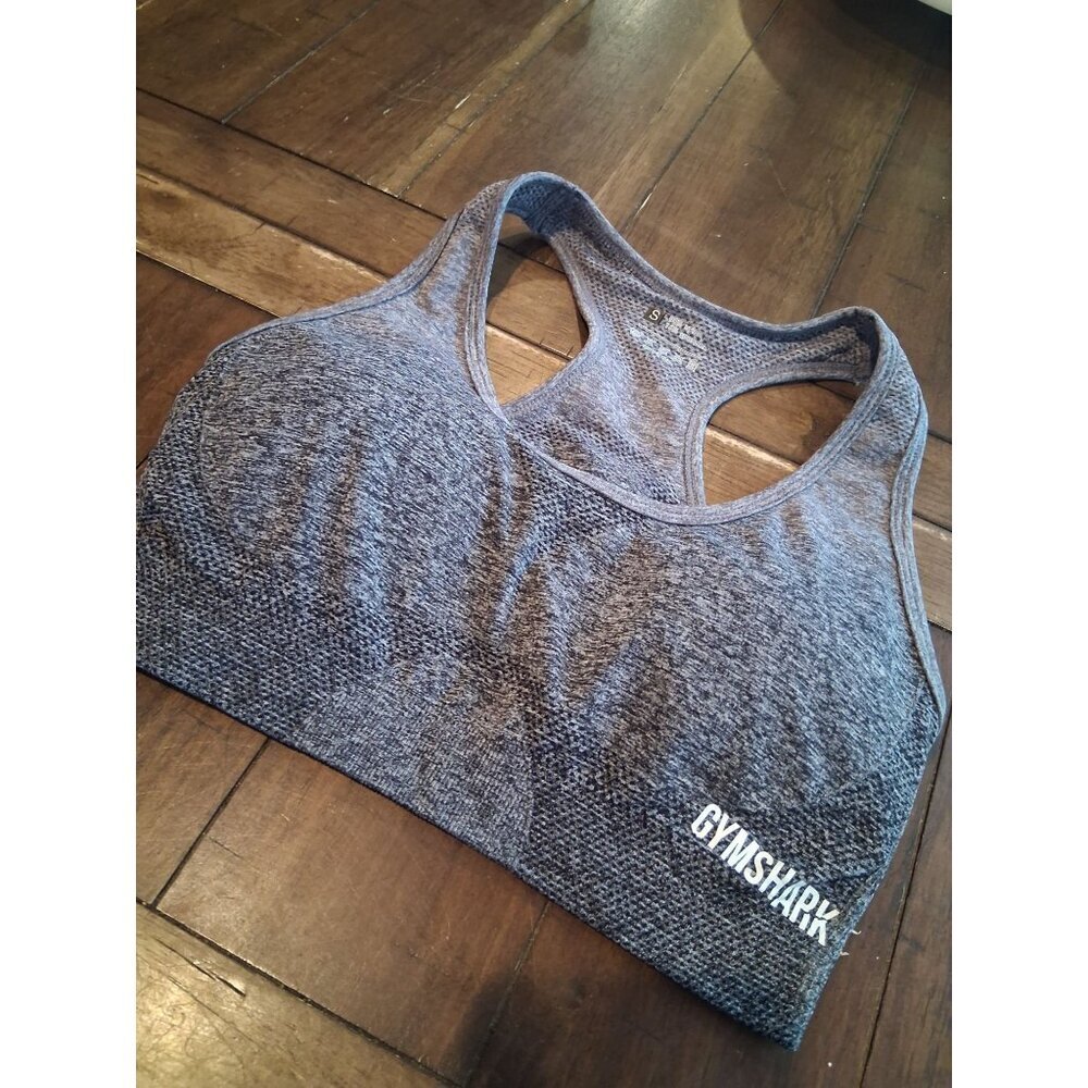 Gymshark Seamless Grey Racerback Sports Bra size S